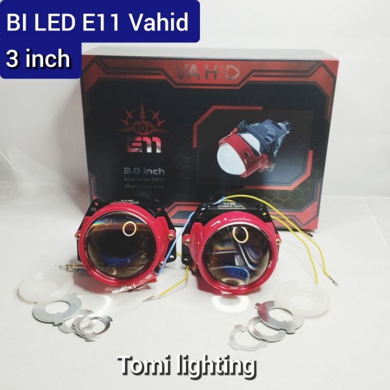 biled Vahid e11|3 inch purple lens led projector Duel core sepasang only