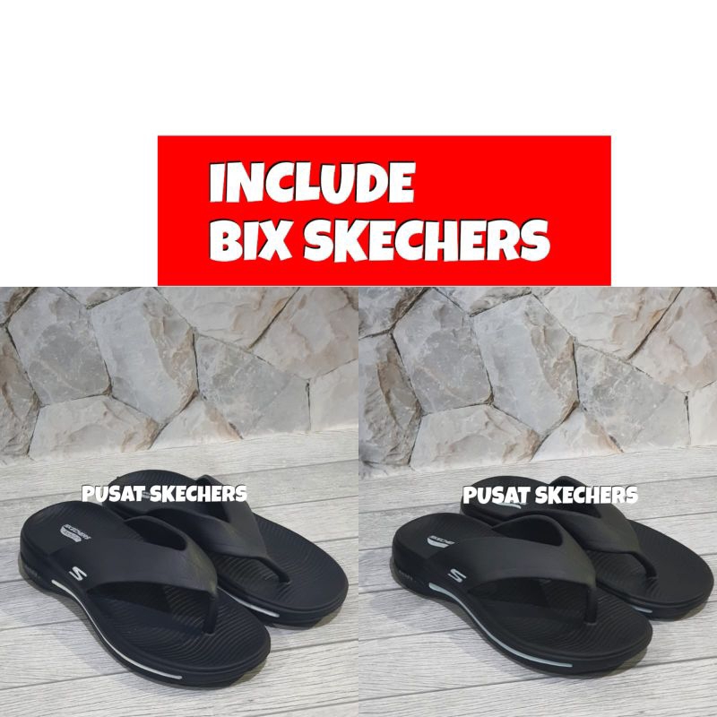 SENDAL SKECHERS / SKECHERS JEPIT / SANDAL SKECHERS GO WALK ARCH FIT FLIP