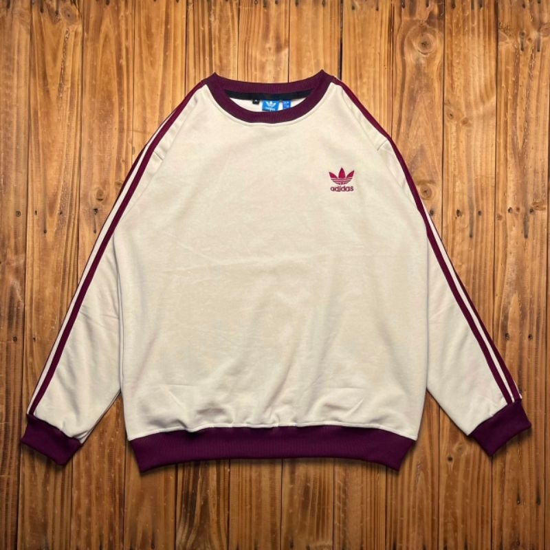 CREWNECK SWEATER JAKET ADIDAS 3FOIL FULLTAG &amp; LABEL