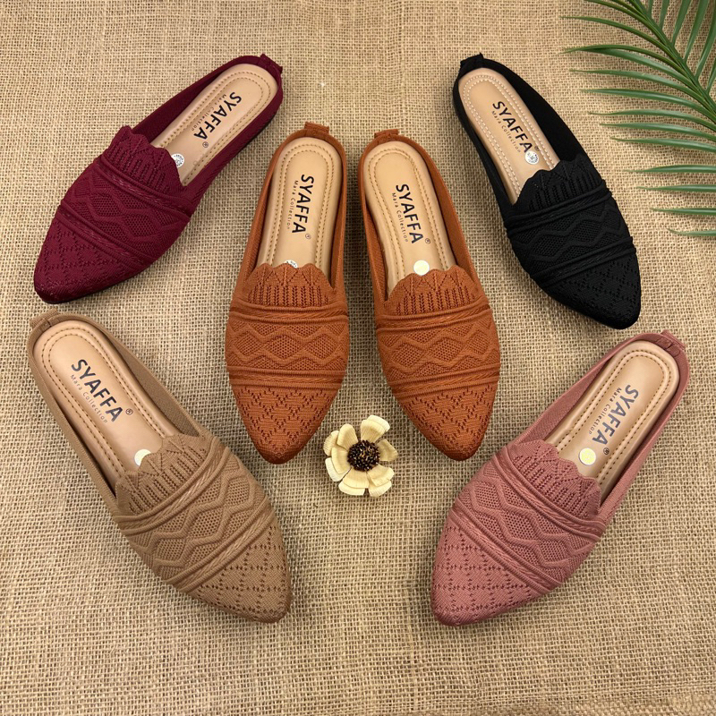 MARASYAFFA - SEPATU FLAT RAJUT IMPORT SF51