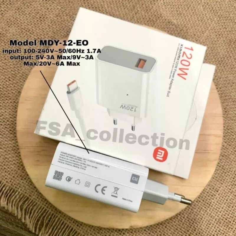 ORIGINAL POWER CHARGER XIAOMI TYPE C 120W TURBO CHARGE REDMI NOTE 10/10T/ 11/11T/11 PRO/MI 10/ MI 11/ Mi10T/Mi11T/POCO F3/F4/M4 PRO TC/CASAN