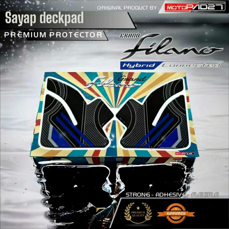 Yamaha Grand Filano 125 Stiker Sayap depan Resin Premium Grand Filano 125