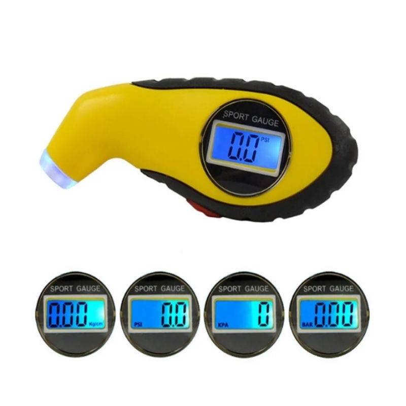 Digital LCD Alat Pengukur Tekanan Angin Ban Alat Ukur Tire Pressure Gauge