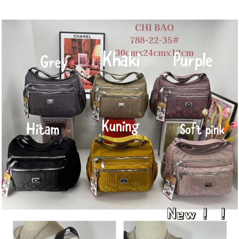 CB788-22-35 TAS SELEMPANG WANITA IMPORT CHIBAO