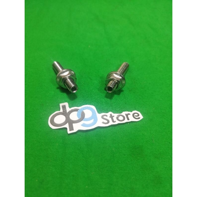 BAUT TANAM DAN MUR KNALPOT STAINLESS CB GL MP TIGER DRAT 10 BAUT 10 M6 L TANAM