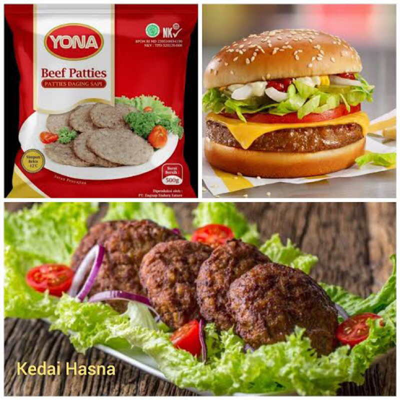 

Yona Beef Patties 500 gr / 1 Kg