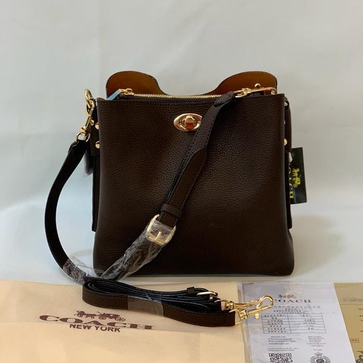 [FREE BOX] COACH COWHIDE MATERIAL WOMEN SHOULDER BAG HAND BAG TAS TERLARIS TAS KUNCI