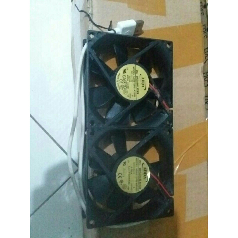 dobel usb fan 8x16.kipas pendingin stb