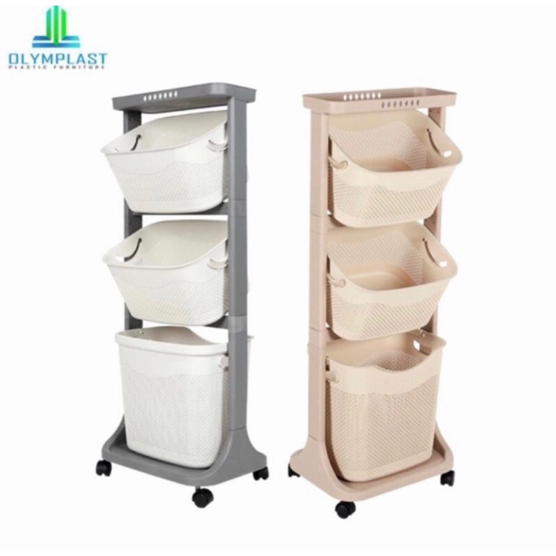 troli dorong troli serbaguna rak susun rak plastik olymplast