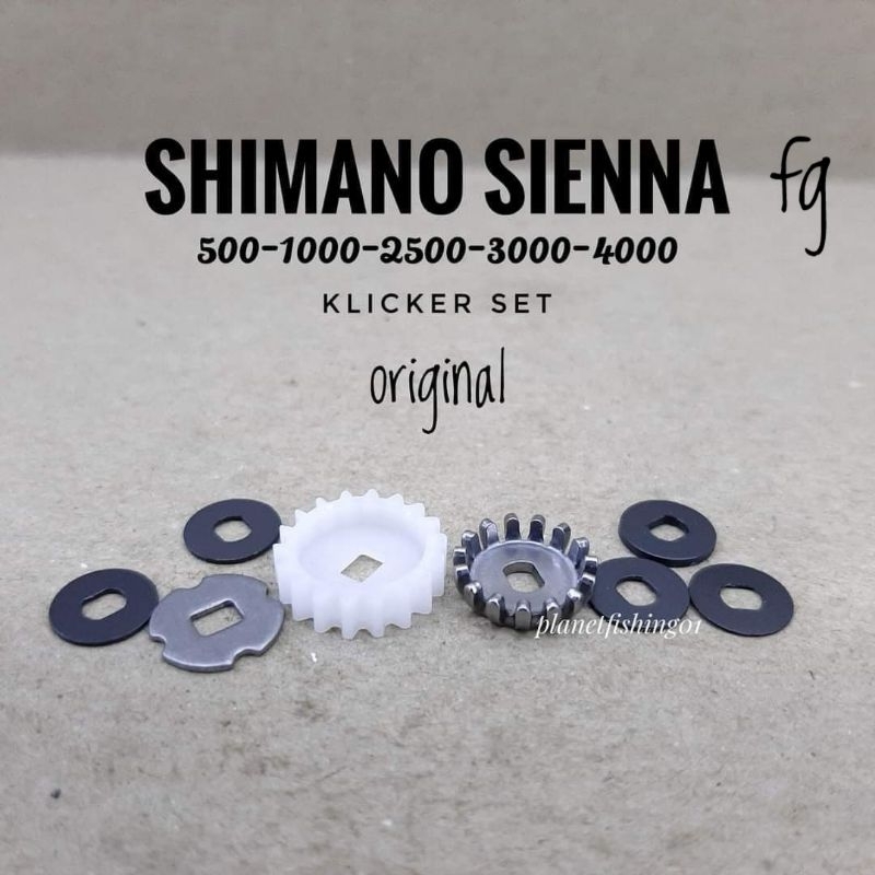 klicker shimano sienna fg 500 1000 2500 3000 4000 / kliker reel shimano sienna 500 1000 2500hg c3000