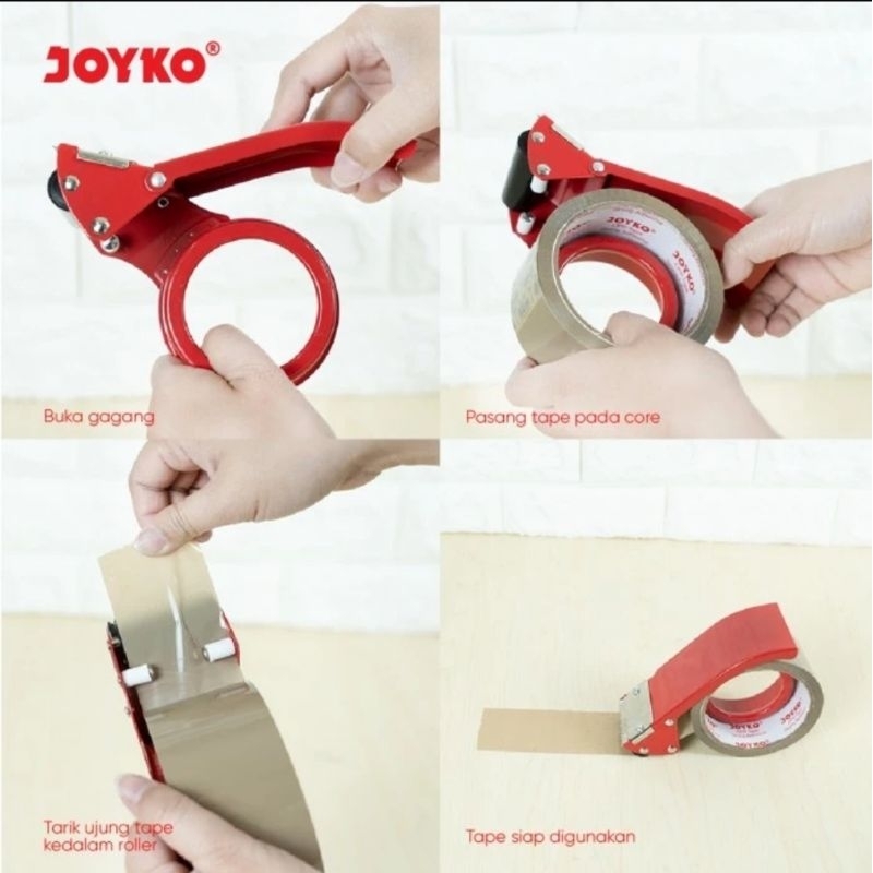 JOYKO TD-2S Tape Cutter / Rumah Dispenser 45-48mm Alat Potong Lakban Body Besi 2 inch