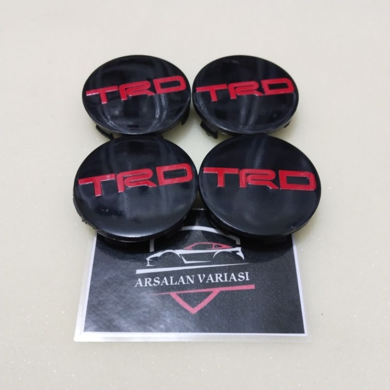 dop roda tutup velg mobil variasi agya, calya, sigra logo trd diameter 5,3cm harga satuan
