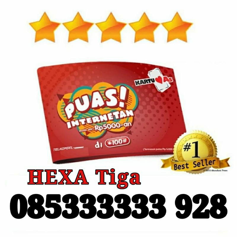 nomor cantik kartu as HEXA 333333