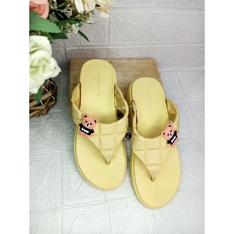 SANDAL JEPIT JELLY ANTI SLIP/SANDAL WANITA KOREAN STYLE/GOSOME 602W