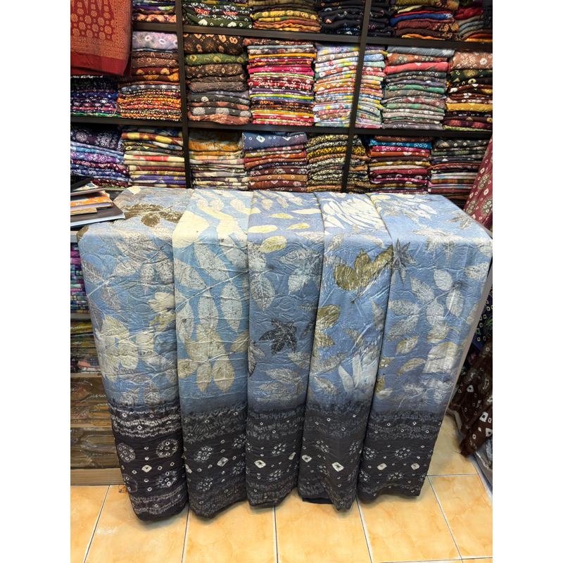 Bahan Kain Jumputan Ecoprint Palembang