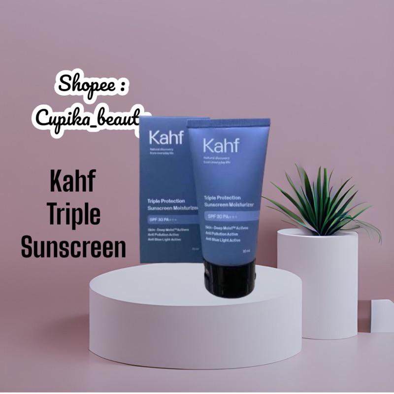 [in.x] kahf triple sunscreen moisturizer || moisturizer wajah pria + sunscreen