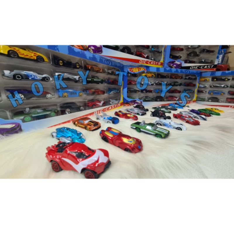 MAINAN MOBIL HOT CARS DIECAST  METAL ISI 20PCS  - MAINAN DIE CAST SET MOBIL HOT WHEEL