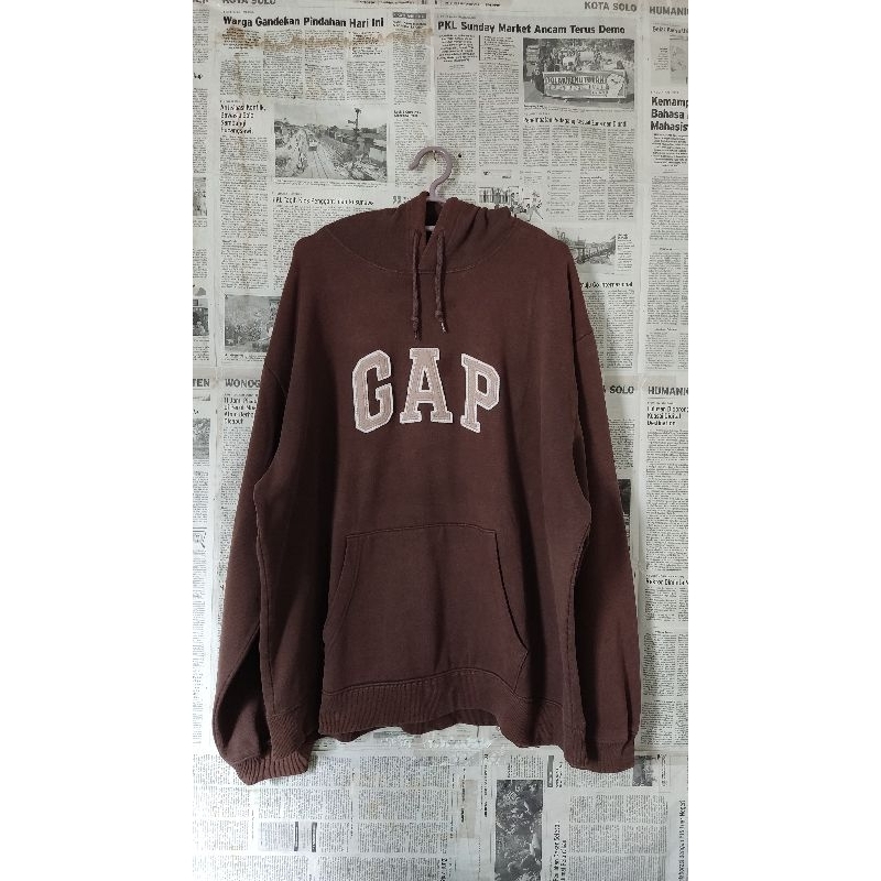 hoodie gap coklat