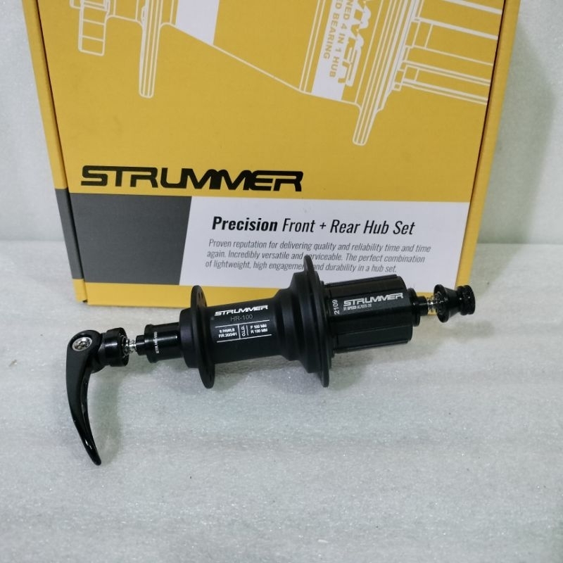 Freehub Strummer HR100 6 pawls 24 hole rimsbrake | hub roda belakang roadbike