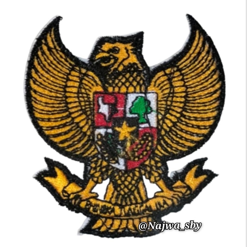 BET / BEDGE BORDIR " BURUNG GARUDA PANCASILA "