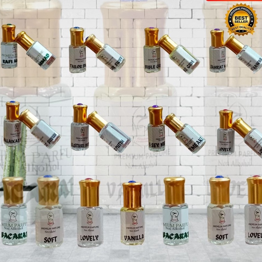 Parfum premium 6 ml,3ml dan 12 ml minyak wangin non alkohol MURAH