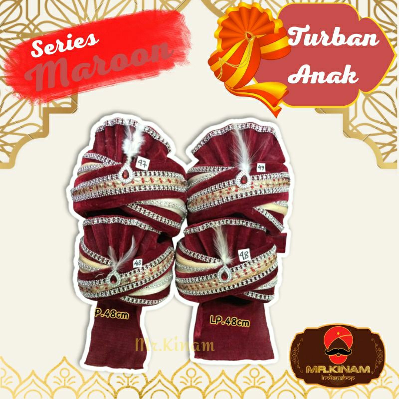 TURBAN ANAK [TA-0206] | TOPI INDIA ANAK | TOPI ANAK