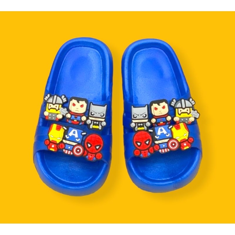 Sandal Selop Anak Cowok Sandal Anak laki laki seper hero Import Sandal Anak slip on karakter Anak Astronot superhero