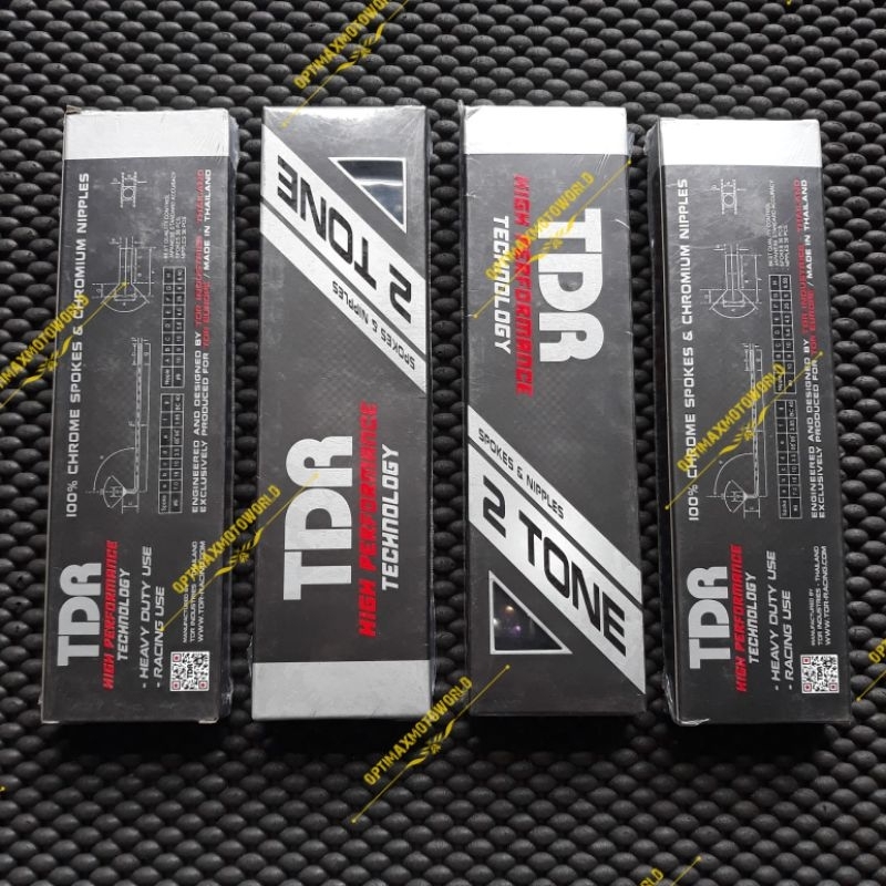 Jari-jari Ruji Spoke Set TDR 2tone 2 tone Platinum/Silver Original TDR
