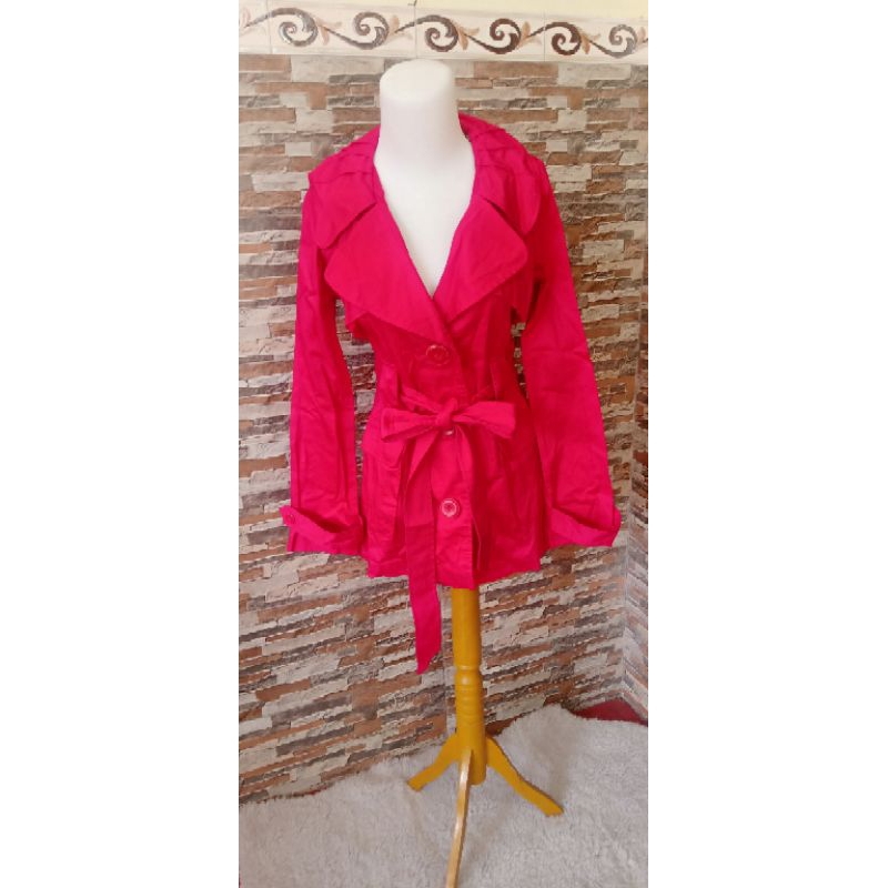 Coat blazer merah wanita import