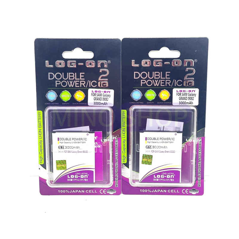 BATERAI SAMSUNG GALAXY GRAND DUOS GT-i9082 -DOUBLE POWER MERK LOG ON ORIGINAL