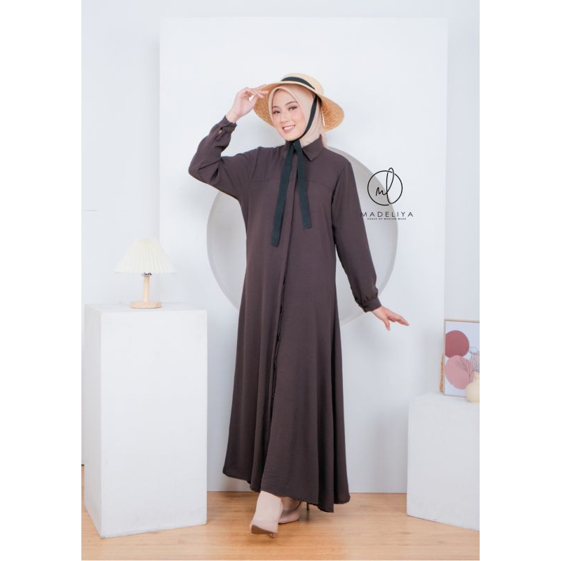 gamis Hamidah long dress cringkel