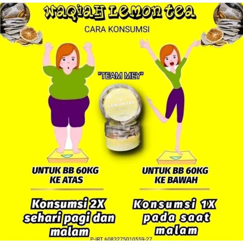 

lemon tea waqiah , menurunkan berat badan