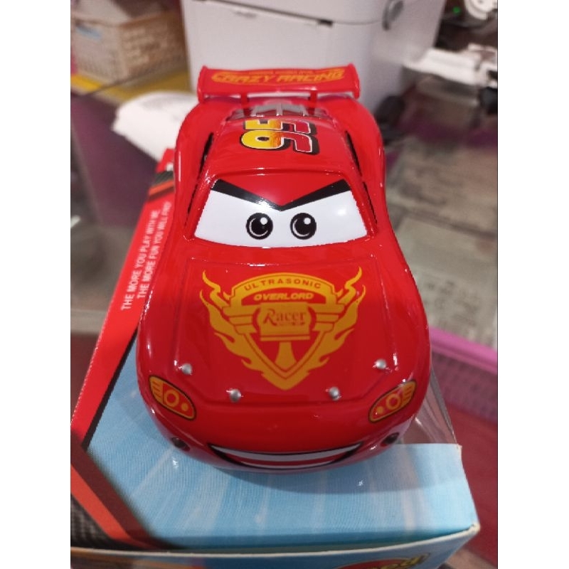 MAINAN MOBIL CARS BUMP GO BATERAI LIGHTING MCQUEEN PULBACK / CARS MAINAN ANAK