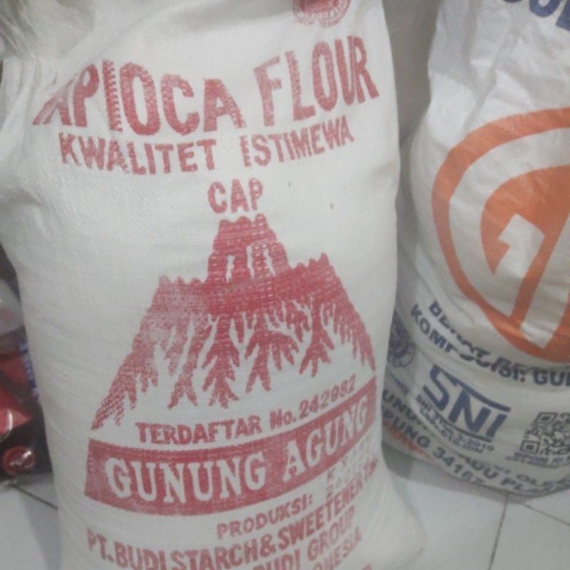 

tepung tapioca merk gunung agung 500gr dan 1kg repack