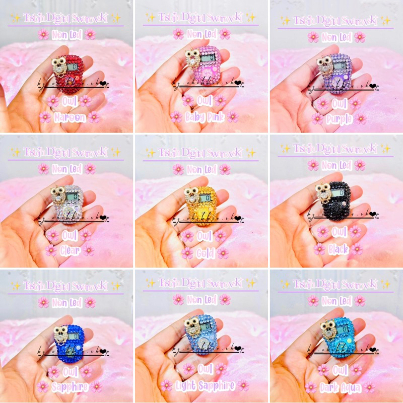 Tasbih Digital Swarovski Burung Hantu / Tasbih Digital Swarovski Owl / Tasbih Digital Swarovski By C