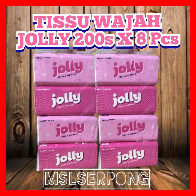 TISSU WAJAH JOLLY 200s X 8 PCS / FACIAL TISSU / TISSUE