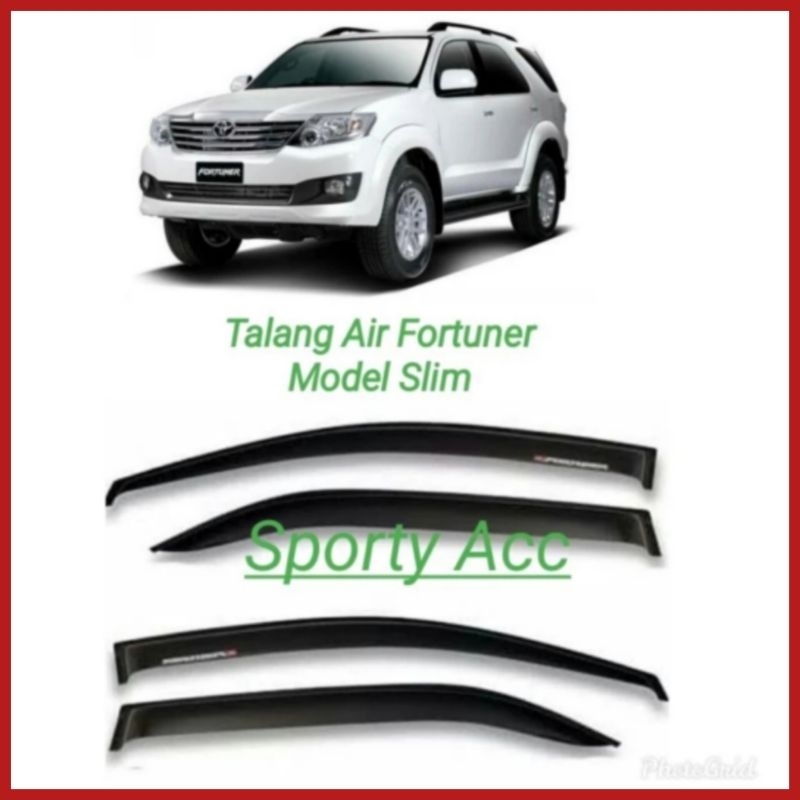 Talang Air Mobil Fortuner 2008-2015 Model Slim