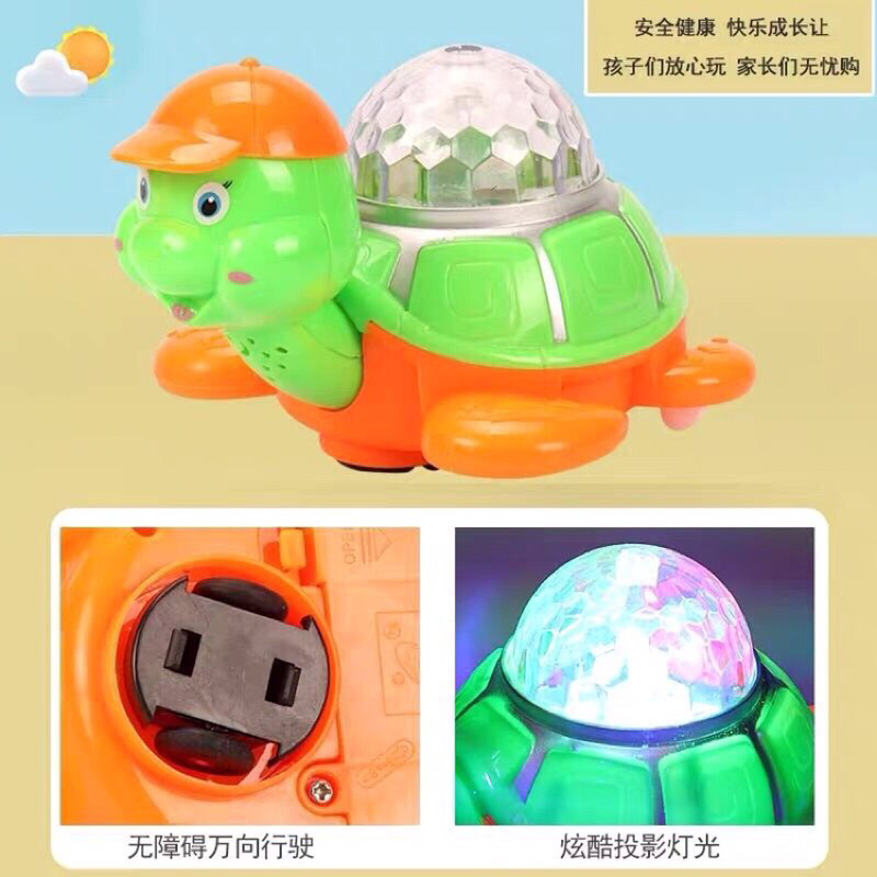 Mainan Kira kura  berjalan music lampu kgp33