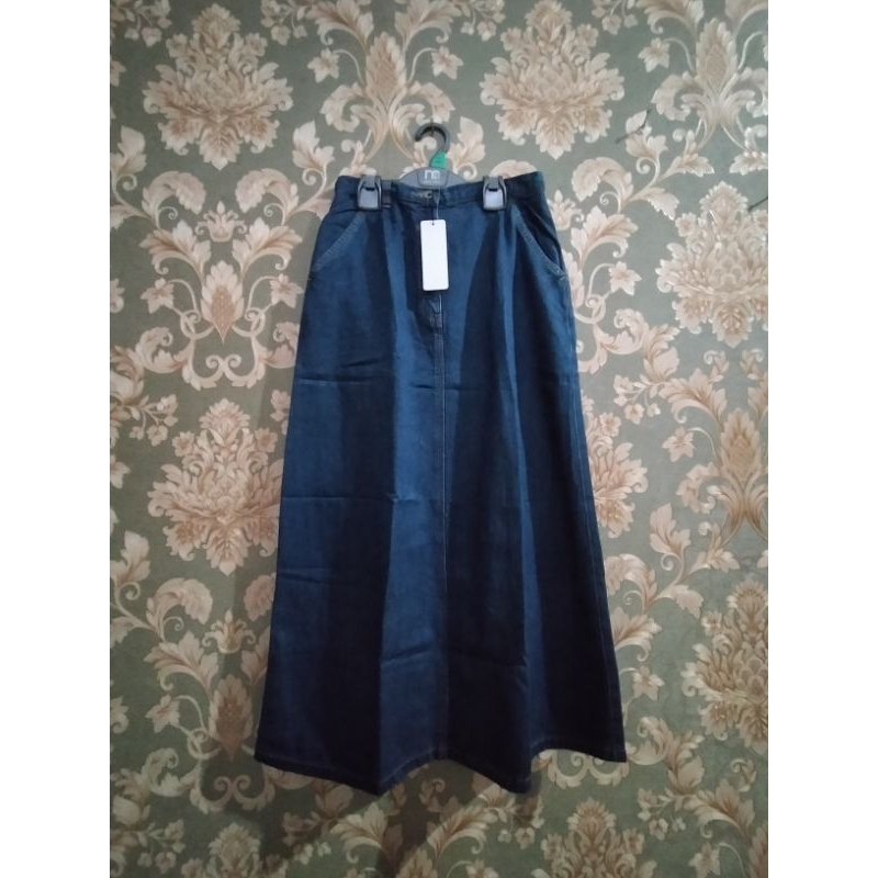 Rok Jeans Polos Panjang // Rok Remaja Wanita