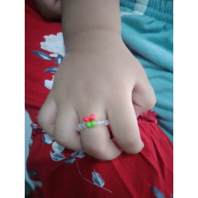 cincin manik cherry(minimal order 5rb boleh di mix produk lain)