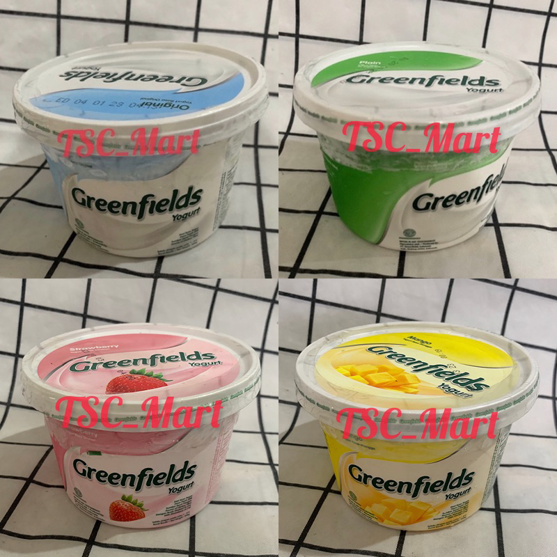 

Greenfields Yogurt 500gr / Greenfields / Yogurt / 500gr / Original / Plain / Strawberry / Blueberry / Mango / Green / Fields / mangga / field / stroberi