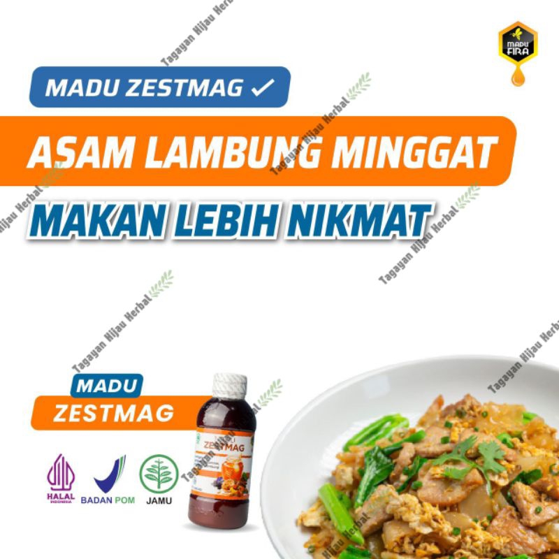 Madu ZESMAAG zestmag original 100% obat herbal Asam Lambung Kronis Original Madu Herbal Harga di Apo