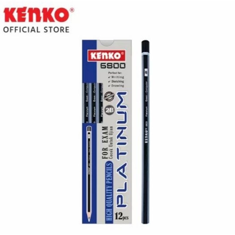 

Pensil 2B KENKO Platinum 6800 for Exam (12pc)