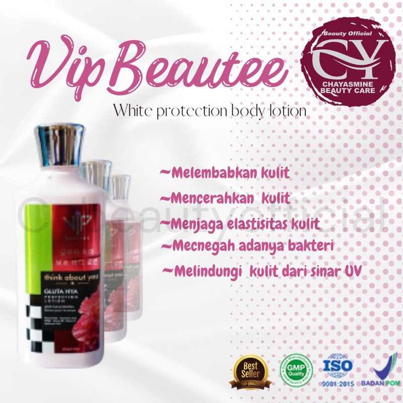 LOTION ANTI BAKTERI | VIP BEAUTEE | WHITENING LOTION | UV PROTECTION