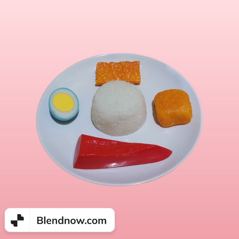 Replika makanan 4 sehat 5 sempurna (paket menu anak)