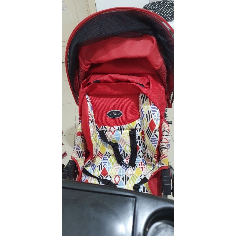 stroller pliko paris merah