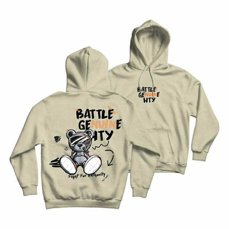 Hoodie jumper Battle genuine (pria &amp; wanita)