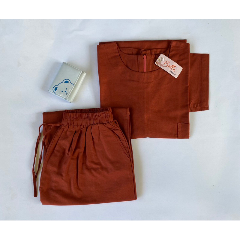 COZIE ONE SET JOMBO setelan wanita TERBARU XXXL,one set KATUN Linen premium  TERLAKU TERLARIS kekian  one set murah termurah