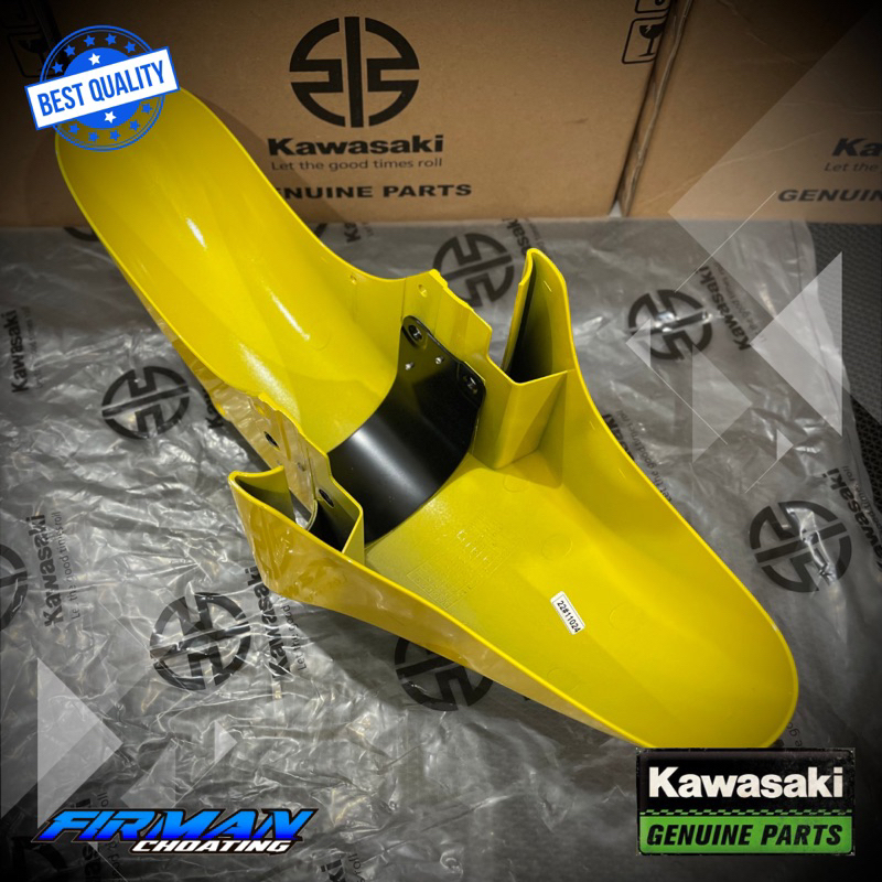 SPAKBOR DEPAN KUNING FENDER ASSY NINJA R SS ORIGINAL KAWASAKI 35001-0063-34L