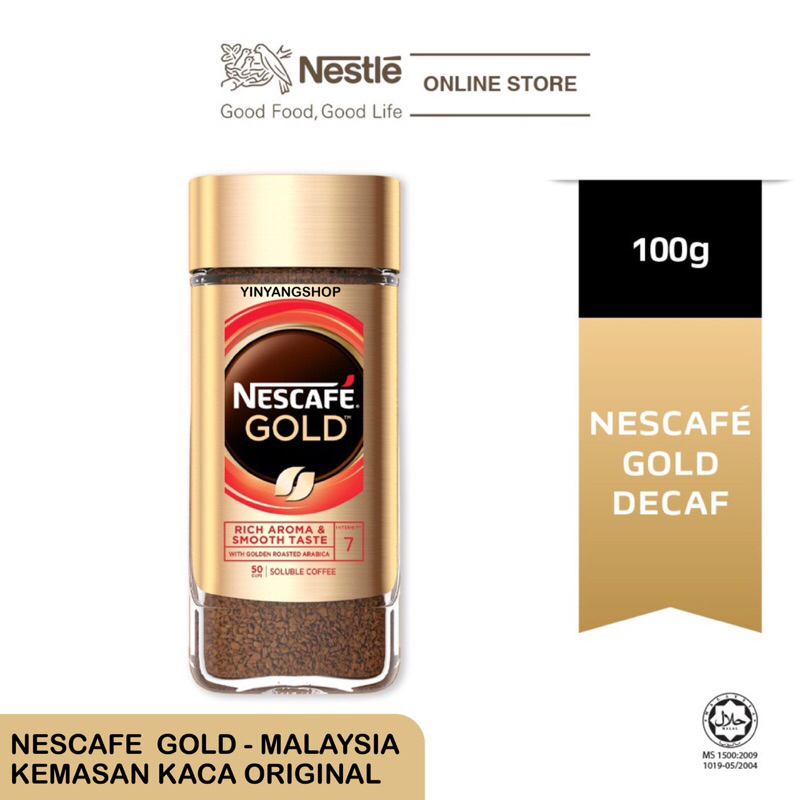 Nescafe Gold Decaf Jar 100g Colombia Original Import Malaysia